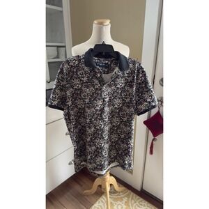 Men's Abercrombie And Fitch Soft A&F Air Knit  Floral Polo Men's Size -XXL  Tall